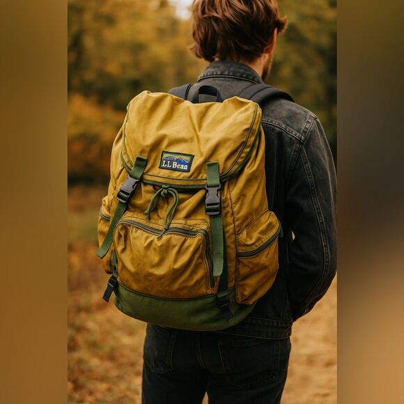 L.L. Bean Green vintage 1980’s backpack (DISCONTINUED) RARE BAG - Picture 14 of 14